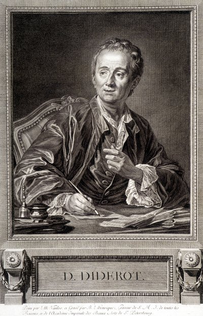 Porträt von Diderot aus der Enzyklopädie von Diderot und d