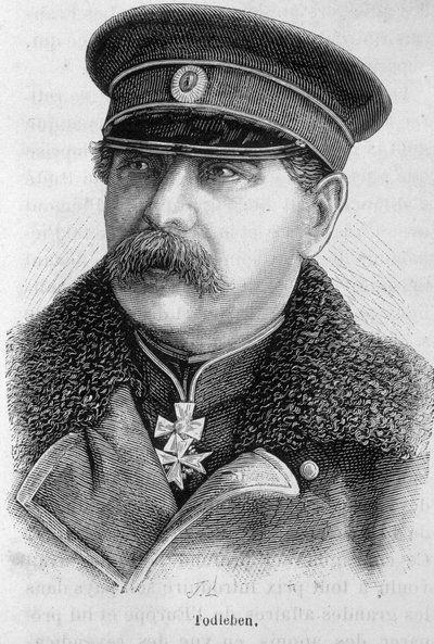 Porträt von Edouard Ivanovich Totleben (oder Todleben) von French School