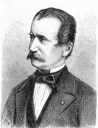 Porträt von Engerth, österreichischer Ingenieur - in „Album der Wissenschaft; berühmte Wissenschaftler; Große Entdeckungen“ 1896 von French School