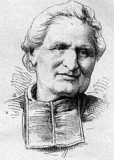 Porträt von Felix Dupanloup (1802-1878), französischer Geistlicher und Akademiker. Gravur in „Le Monde Illustré“ Nr. 883 vom 14. März 1874. von French School