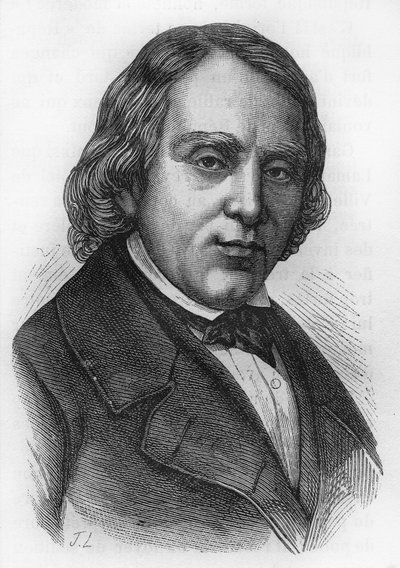 Porträt von François Vincent Raspail (1794-1878), französischer Biologe, Chemiker und Politiker von French School