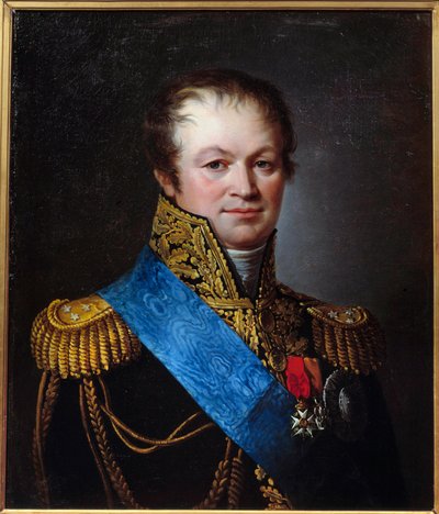 Porträt von General Henri François Marie Charpentier mit den drei kaiserlichen Orden (Gemälde der französischen Schule, 19. Jahrhundert) von French School