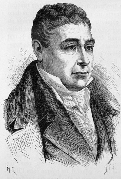 Porträt von General La Fayette (Lafayette) (1757-1834) - in „L