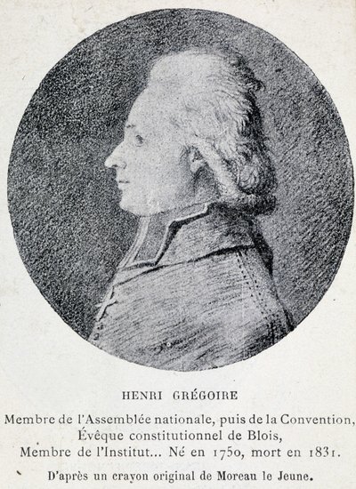 Porträt von Henri, bekannt als der Abbé Grégoire (1750-1831), französischer Geistlicher und Politiker von French School