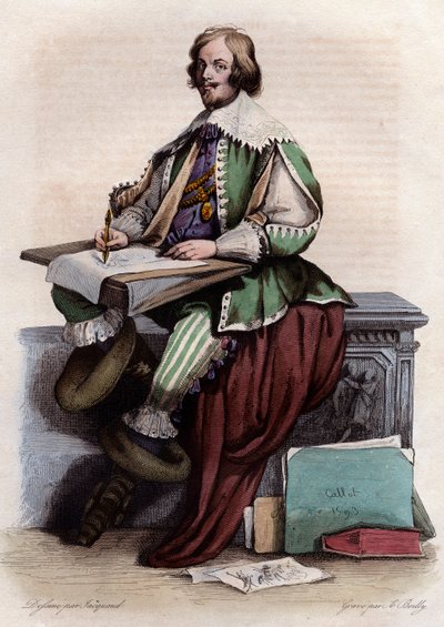 Porträt von Jacques Callot (1592-1635), französischer Kupferstecher und Zeichner von French School