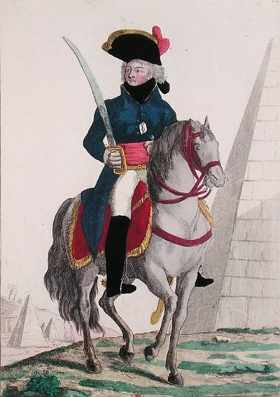 Porträt von Jean Baptiste Kleber an den Pyramiden, späte 18. Jahrhundert von French School