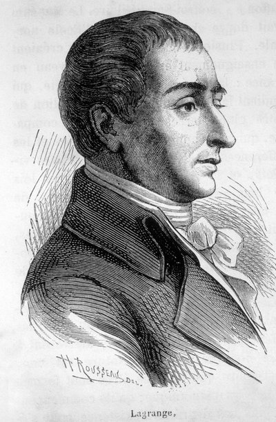 Porträt von Joseph Louis, Graf von Lagrange (1736-1813), französischer Mathematiker - in „L