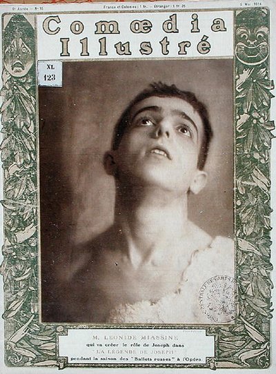 Porträt von Leonid Massine (1895-1979), Titelillustration aus 