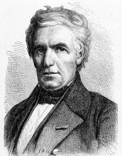 Porträt von Marc Séguin (1786 - 1844), französischer Ingenieur, der das Prinzip der Hängebrücken konzipierte, auch Erfinder des Röhrenkessels - in „Album der Wissenschaft; berühmte Wissenschaftler; Große Entdeckungen“ 1896. von French School
