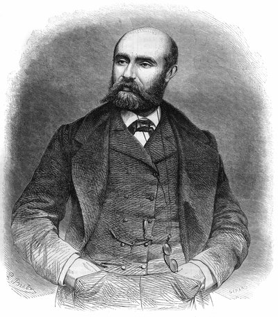 Porträt von Paul Henry Corintin Feval (Paul Feval père) von French School
