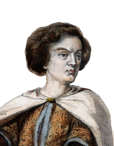 Porträt von Peter Abaelard (Pierre Abailard) (Pierre Abeilard) (1079-1142), französischer scholastischer Philosoph, Theologe und Logiker von French School