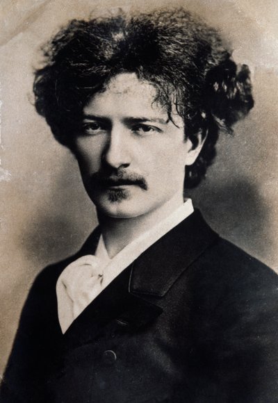 Porträt des polnischen Komponisten Ignacy Jan Paderewski (1860-1941) von French School