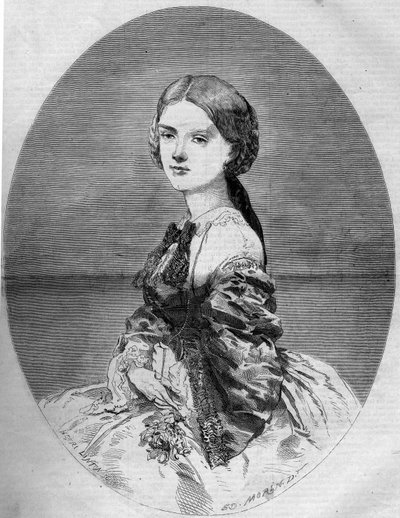 Porträt von Prinzessin Clotilde von Savoyen, zukünftige Ehefrau von Prinz Napoleon von French School