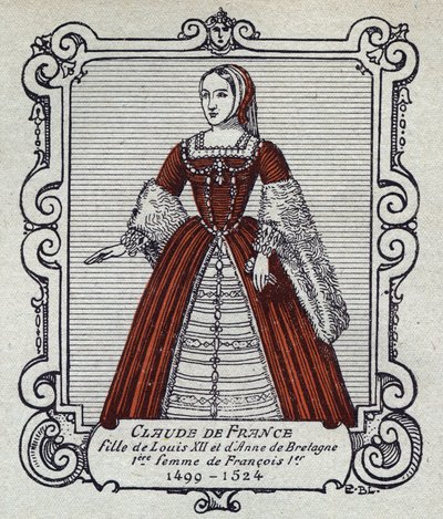 Porträt von Königin Claude von Frankreich (1499-1524) von French School