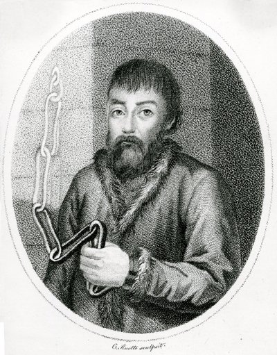 Porträt von Jemeljan Pugatschow, 18. Jahrhundert von French School