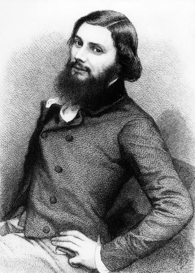 Porträt eines jungen Gustave Courbet, ca. 1840er von French School
