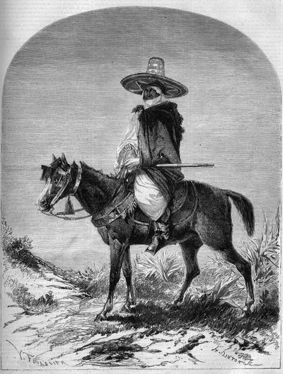 Porträt eines arabischen Reiters von der Grenze Marokkos von French School