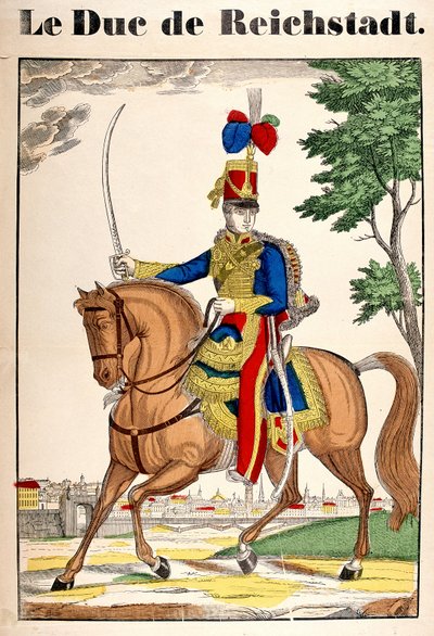 Porträt des Herzogs von Reichstadt, Napoleon II., Sohn von Kaiser Napoleon I. (1769-1821). Bild von Epinal. von French School