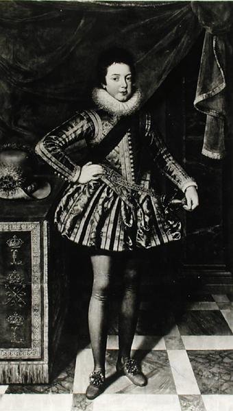 Porträt des Kleinkindes Louis XIII (1601-43) König von Frankreich und Navarra, ca. 1611 von French School
