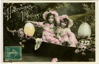 Postkarte: Frohe Ostern von French School