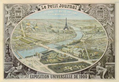 Plakat veröffentlicht von Le Petit Journal zur Werbung für die Weltausstellung in Paris, 1900 von French School