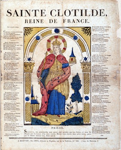 Gebet zu St. Clotilde - Bild von Epinal von French School