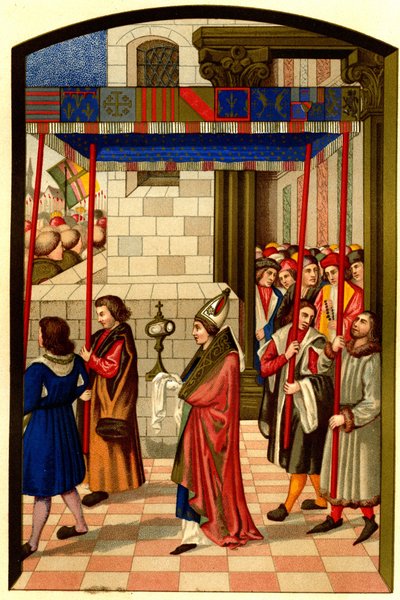 Prozession von König René I. von Anjou (1409-1480) nach Aix-en-Provence von French School
