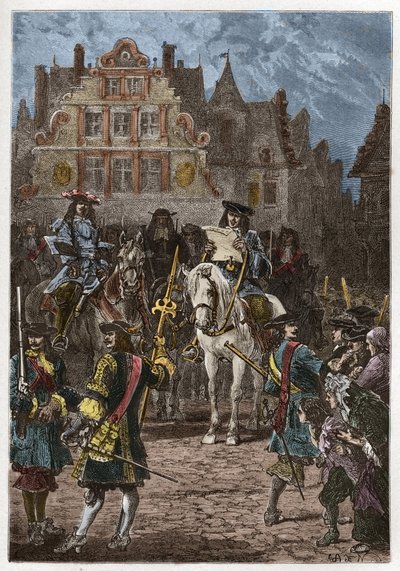 Proklamation der Aufhebung des Edikts von Nantes (22. Oktober) von French School