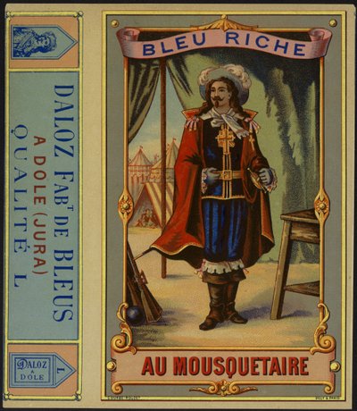 Produktetikett für Bleu Riche au Mousquetaire von French School