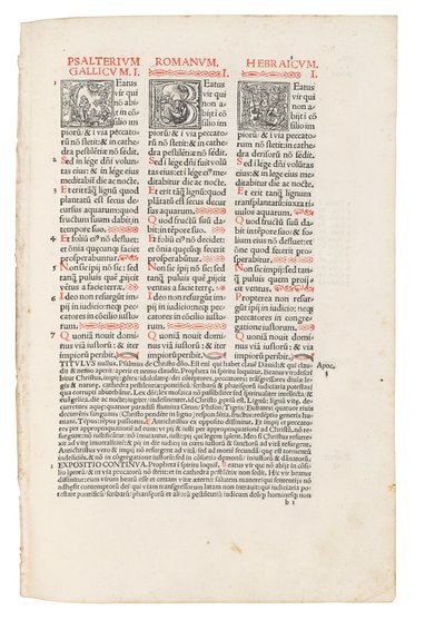 Quincuplex Psalterium, herausgegeben von Jacques Le Fèvre d