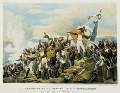 Rampon und die 32. Halbbrigade bei Monelegino, 10. April von French School