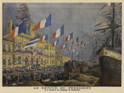 Rückkehr des französischen Präsidenten Felix Faure von seinem Besuch in Russland, 1897 von French School