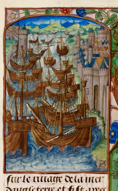 Französische Flotte bei Sluys angegriffen, aus 