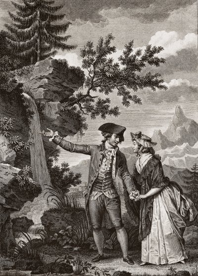 Saint Preux und Julie, Illustration aus 