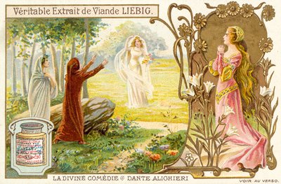 Szene aus der Göttlichen Komödie, von Dante Alighieri von French School
