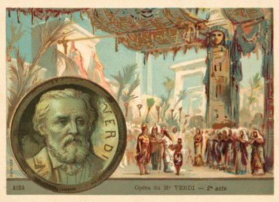 Szene aus Giuseppe Verdis Oper Aida von French School