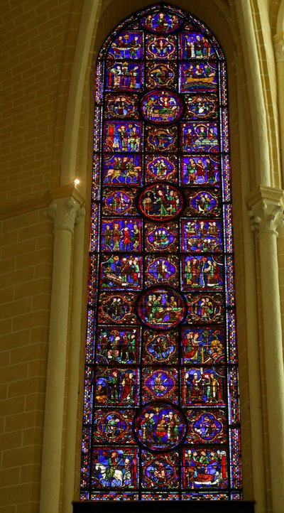 Szene aus dem Leben des St. Martin, Kathedrale von Chartres von French School