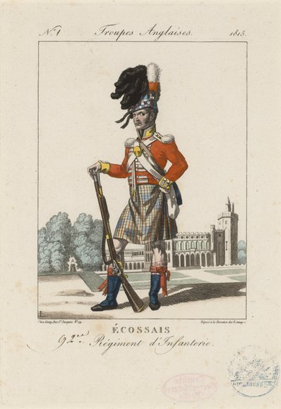 Schottisches 92. Infanterieregiment, ca. 1815 von French School