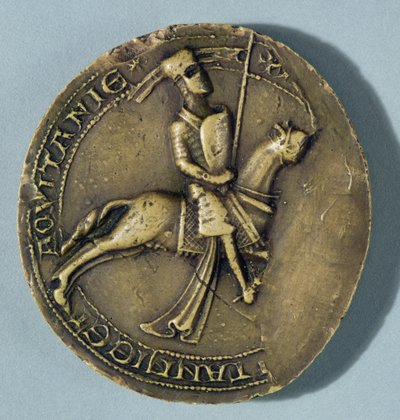 Siegel von Arthur I., Herzog der Bretagne von French School