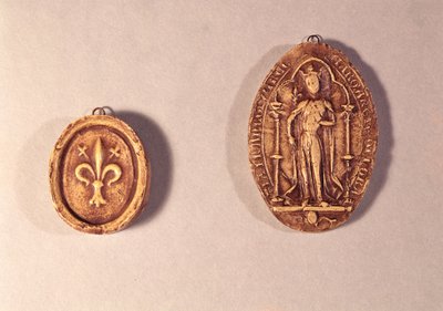 Siegel von Marguerite de Provence (1221-95), 1284 von French School