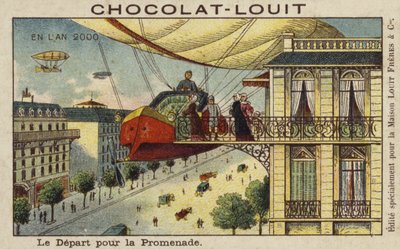 Abflug zu einer Luftschifffahrt im Jahr 2000 von French School