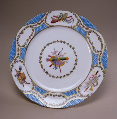 Sevres Dessertteller, aus dem Melbourne Service, 1770 von French School