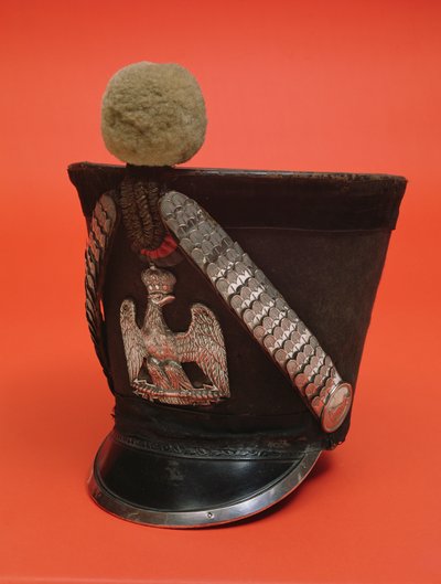 Tschako eines Lanzers der Armee des Ersten Französischen Kaiserreichs, ca. 1804-1815 von French School