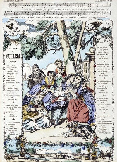 Noten für das Lied „Ronde de Guilleri“ - Bild von Epinal von French School