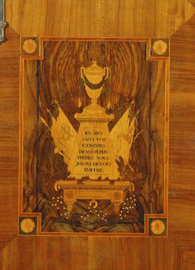 Anrichte mit Marketerie-Design von Emblemen und Mottos der Französischen Revolution von French School
