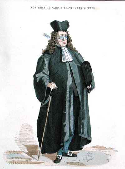 Rechtsanwalt im Jahr 1725, aus 