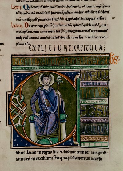 Salomo aus der Souvigny-Bibel von French School