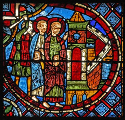 Die Heiligen Simon und Judas werden von einem Wächter ins Gefängnis geführt von French School