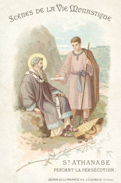 St. Athanasius während der Christenverfolgung von French School