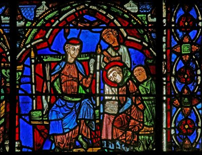St. Cheron Fenster: Lernt lesen von French School